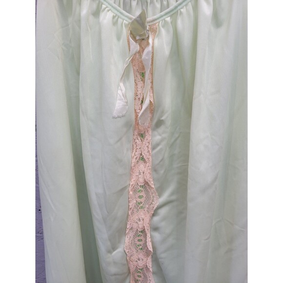 Vintage 60s Berkliff Lace front Nightgown Nightie Nylon Lingerie Sz Med 36 - Picture 3 of 12